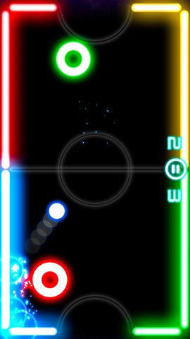 Screenshot 1: Glow Hockey