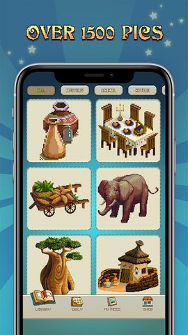 Screenshot 3: Pixel Art Gallery : Paint Colo