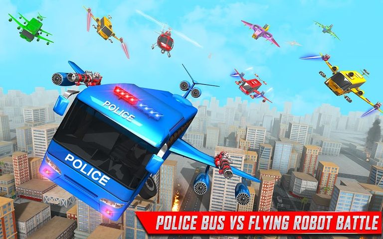 Screenshot 3: Flying Bus Robot Transform War