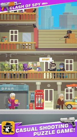 Screenshot 1: clash of spy - shoot puzzles