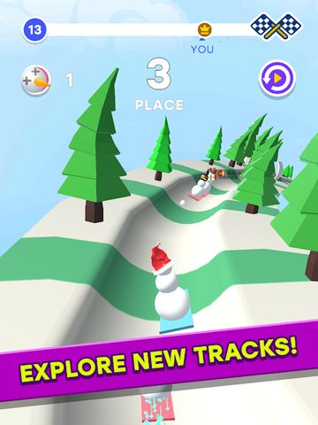 Screenshot 6: Snowman Race 3D PRO