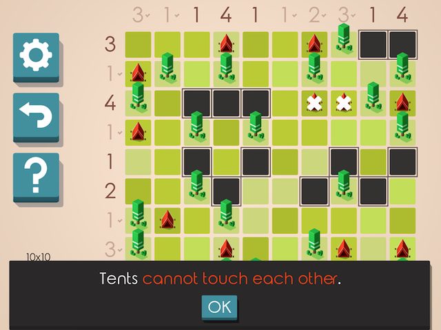 Screenshot 8: Tents and Trees Puzzles