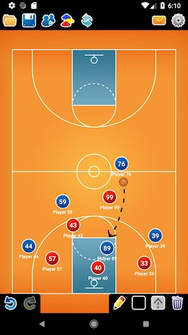 Screenshot 1: Coach Tactic Board: Basketball