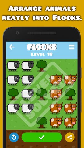 Screenshot 2: Flocks Puzzle Game