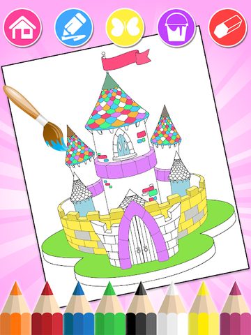 Screenshot 10: Princess Coloring Book Glitter & Girls Dress Up