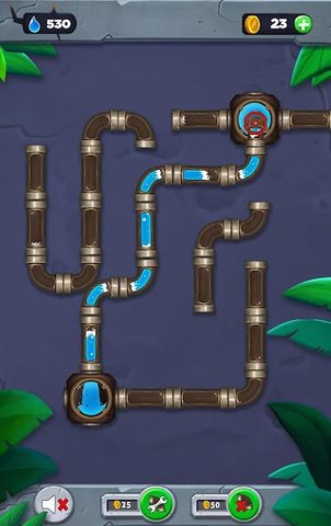 Screenshot 7: Water flow - Connect the pipes