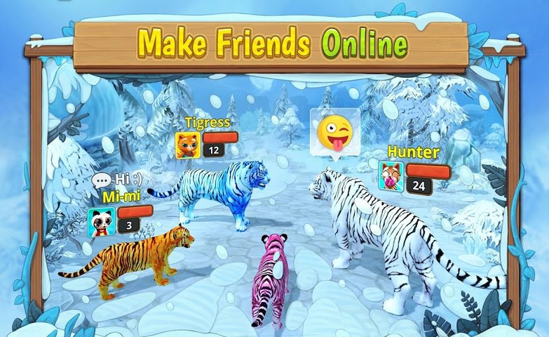 Screenshot 2: White Tiger Family Sim Online - Animal Simulator