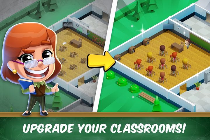 Screenshot 1: Idle High School Tycoon