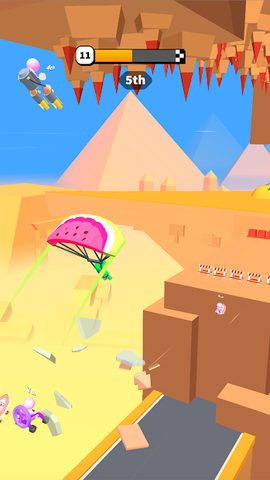 Screenshot 3: Road Glider - Flying Game