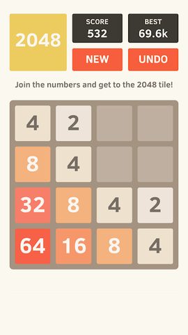 Screenshot 1: 2048