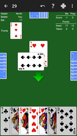 Screenshot 2: 29 Card Game by NeuralPlay