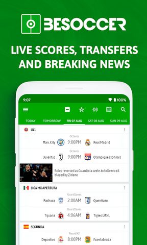 Screenshot 1: BeSoccer - Soccer Live Score