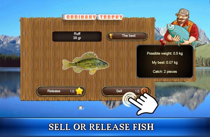 Screenshot 4: Fish Rain: Sport Fishing Games. Fishing Simulator.