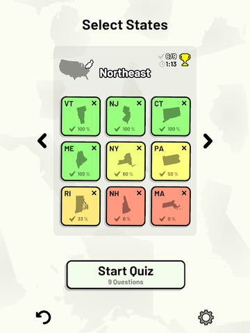 Screenshot 17: US States Quiz - Maps, Flags, Capitals & More