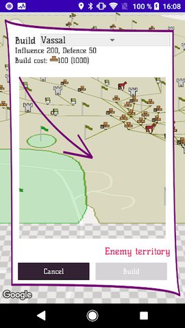 Screenshot 2: Vassals - GPS, Build, Produce, Battle