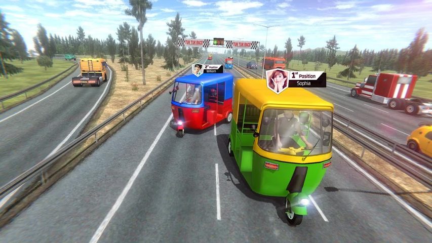 Screenshot 2: Modern Rickshaw Driving Games