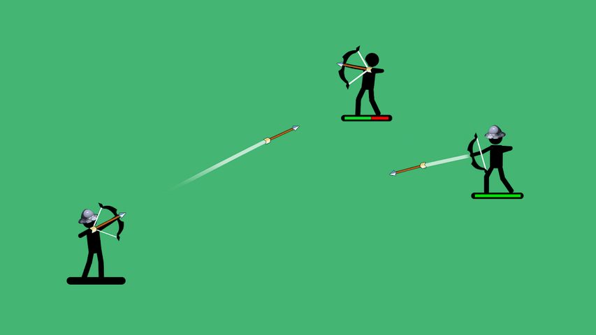 Screenshot 1: The Archers 2: Stickman Game