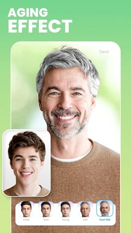 Screenshot 1: FaceLab: Face Editor, Aging
