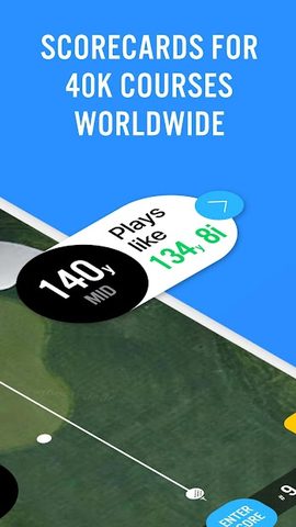 Screenshot 2: Golf GPS 18Birdies Scorecard
