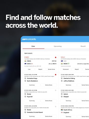 Screenshot 8: ESPNCricinfo - Live Cricket Scores, News & Videos