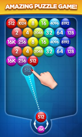 Screenshot 1: Number Bubble Shooter