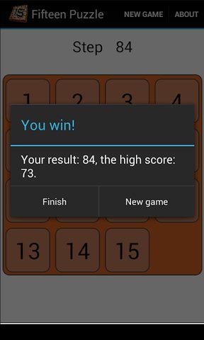Screenshot 3: Fifteen Puzzle