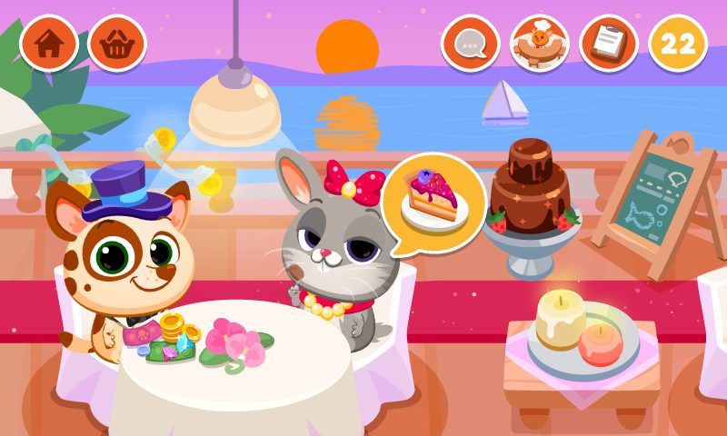 Screenshot 2: Bubbu Restaurant - My Cat Game