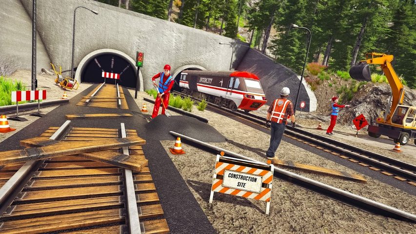 Screenshot 3: City Train Track Construction: Free Truck Games