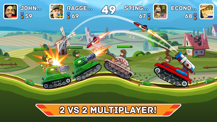 Screenshot 1: Hills of Steel