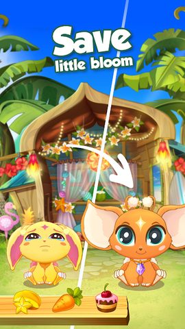 Screenshot 5: Bloomberry match-3 story. Merge fruits & decorate!