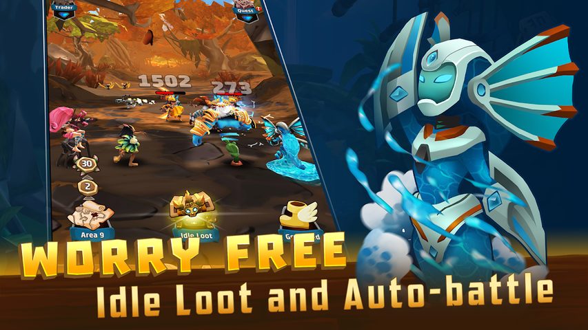 Screenshot 1: Tribalpunk - AFK Tactical Heroes Adventure