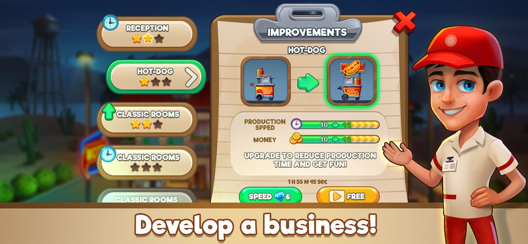 Screenshot 4: Doorman Story: idle hotel game
