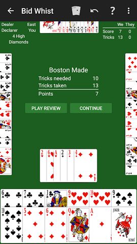 Screenshot 3: Bid Whist by NeuralPlay