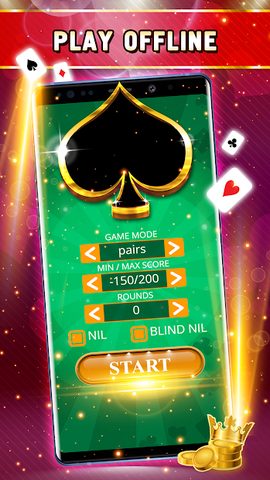 Screenshot 4: Spades Offline - Single Player