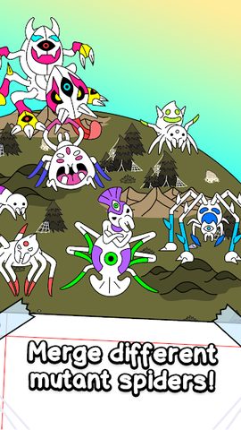Screenshot 3: Spider Evolution: Merge & Create Mutant Bugs: Idle
