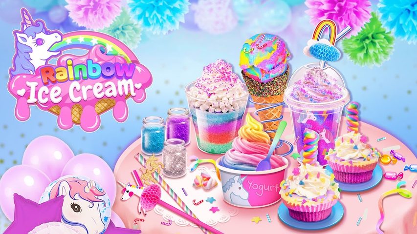 Screenshot 5: Rainbow Ice Cream - Unicorn Party Food Maker