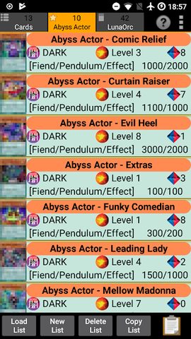 Screenshot 11: Database for Yugioh Cards