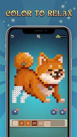 Screenshot 1: Pixel Art Gallery : Paint Colo