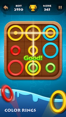 Screenshot 1: Color Rings : Jigsaw Puzzle