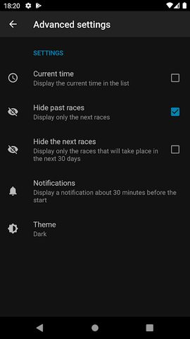 Screenshot 4: Motorsport Calendar 2022