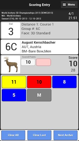 Screenshot 5: Ianseo Scorekeeper
