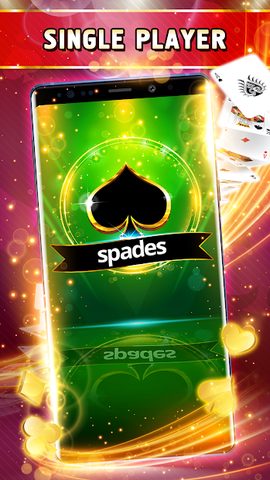 Screenshot 1: Spades Offline - Single Player