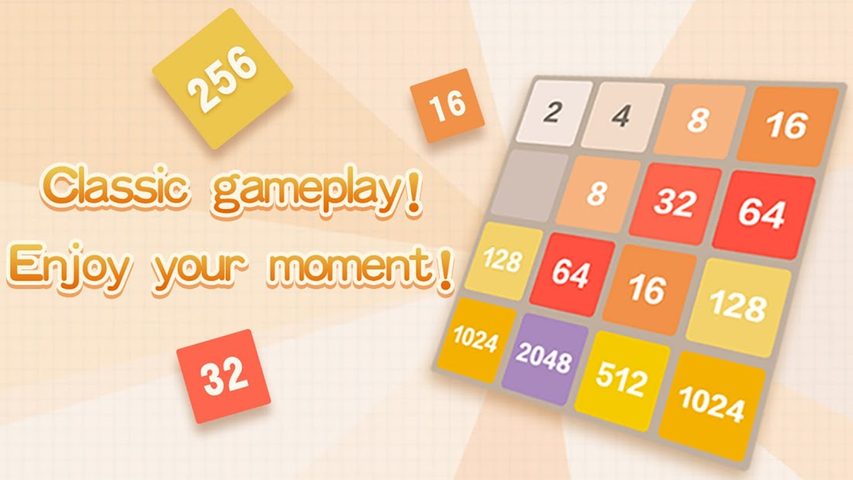Screenshot 1: 2048 Charm: Classic Number Puzzle Game