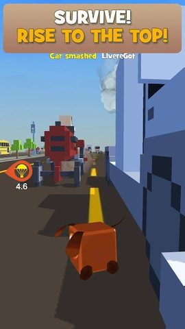 Screenshot 2: Voxel Rabbit: Cross Road 3d Rush Hour Traffic Trap
