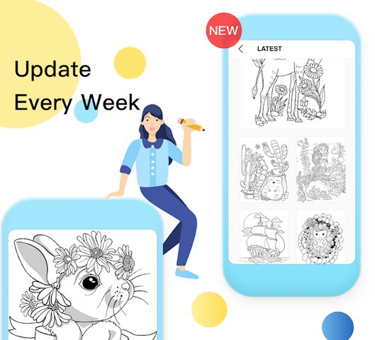 Screenshot 6: Spin Coloring 2019: Coloring Pages via Wheel Spin