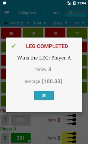 Screenshot 5: Darts Scorecard