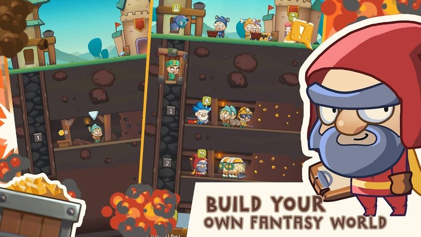 Screenshot 1: Seven Idle Dwarfs