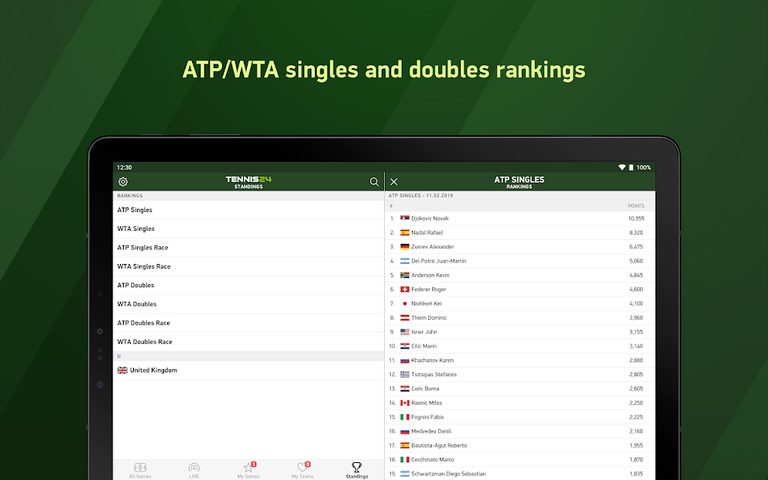 Screenshot 9: Tennis 24 - tennis live scores