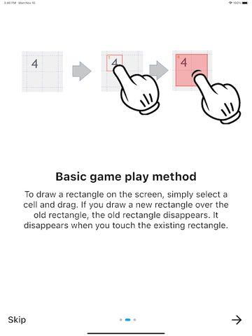 Screenshot 10: Tetrasquare2 - well known as Shikaku or Rectangles