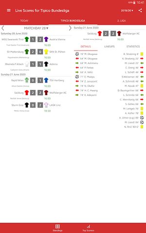 Screenshot 7: Live Scores for Admiral Bundesliga 2021/2022